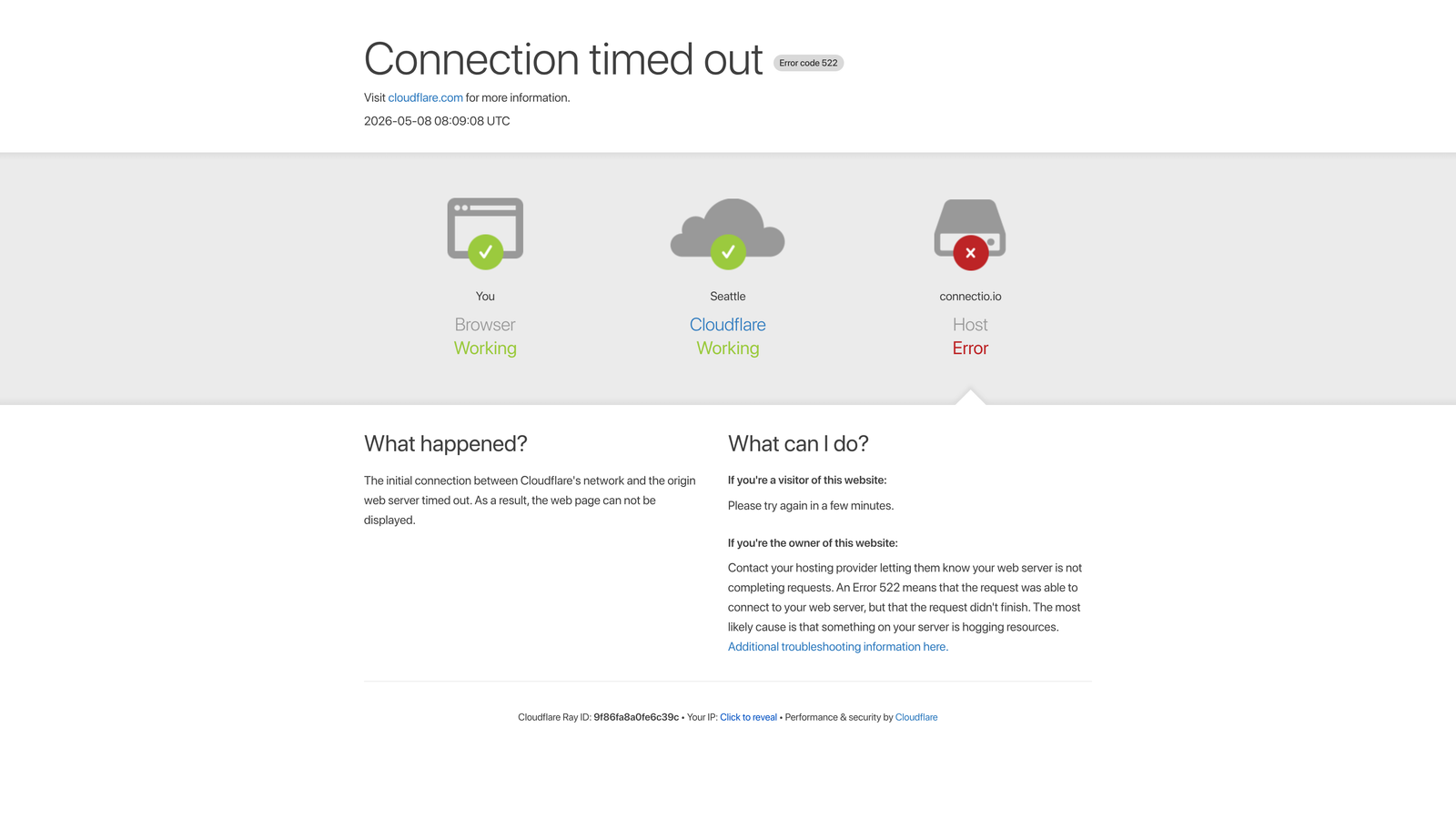 Screenshot of Connectio (ConnectExplore) website
