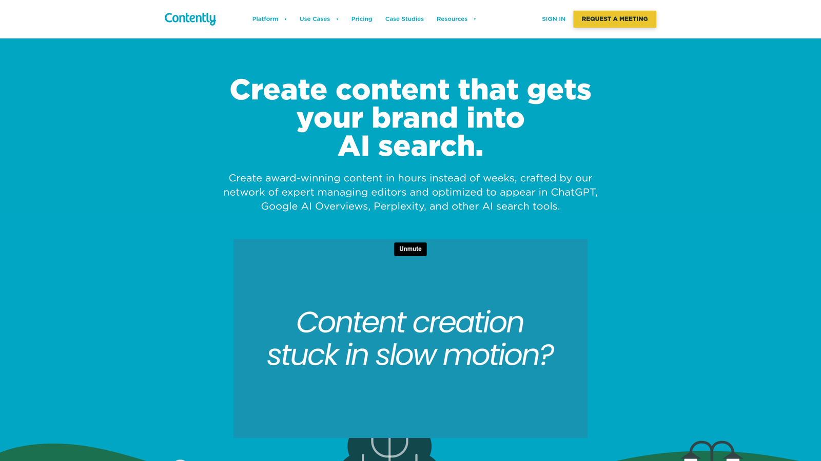 Screenshot of Contently website