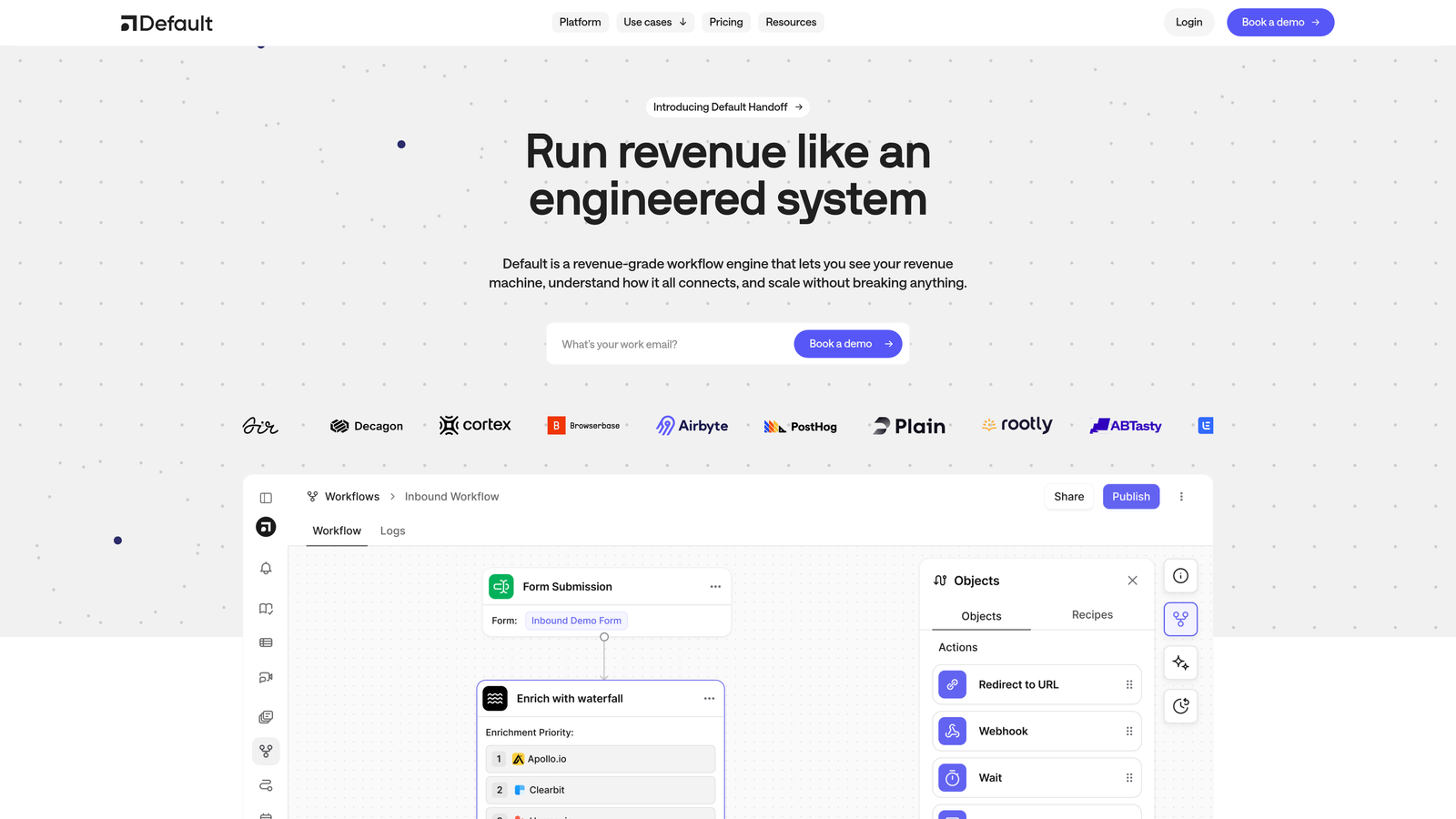 Screenshot of Default website