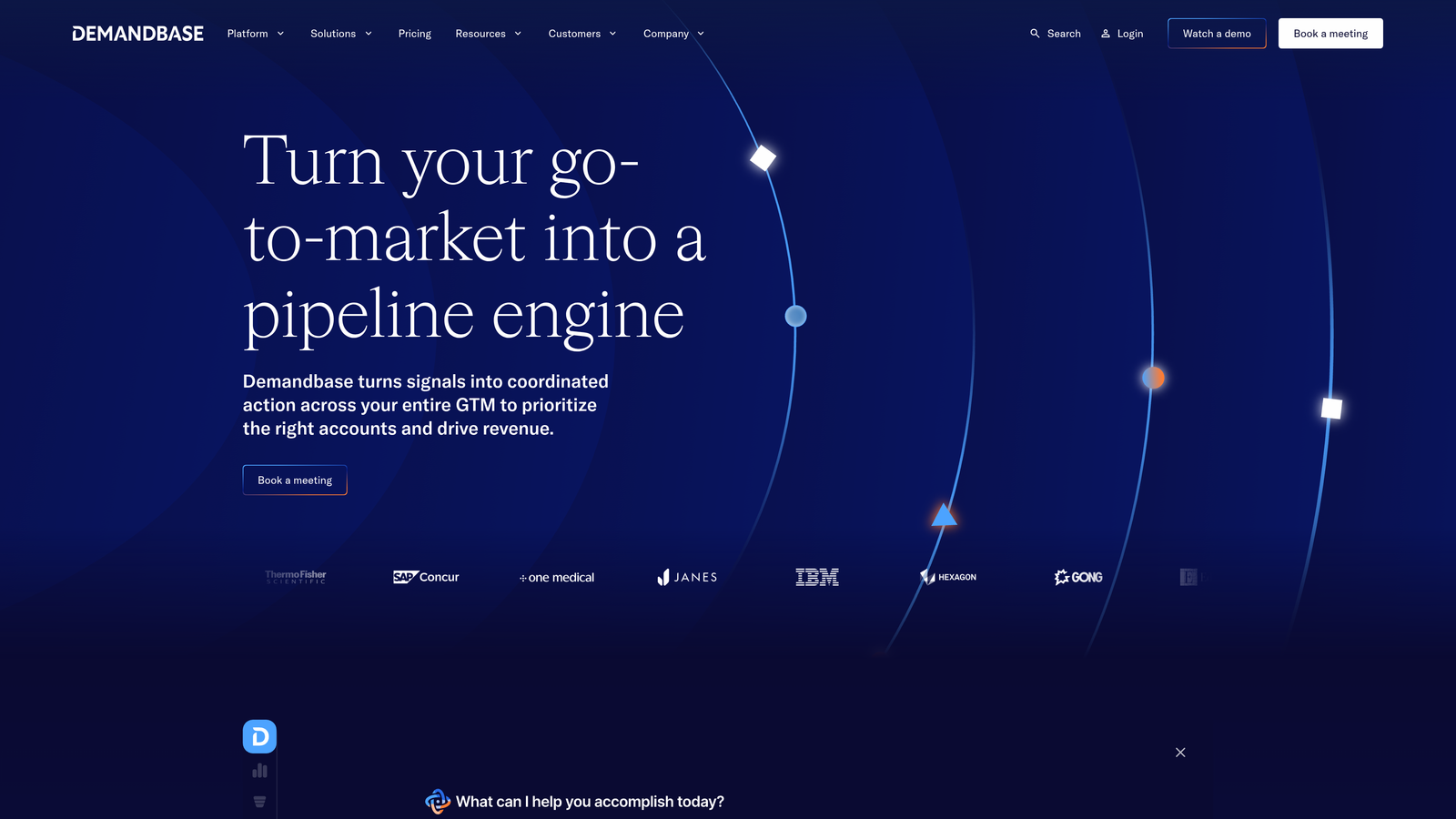 Screenshot of Demandbase website