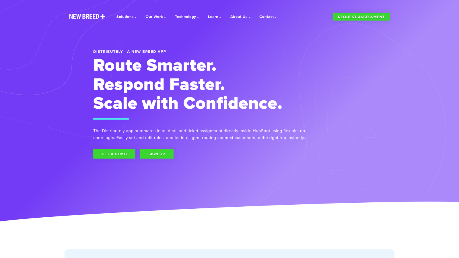 Screenshot of Distributely website