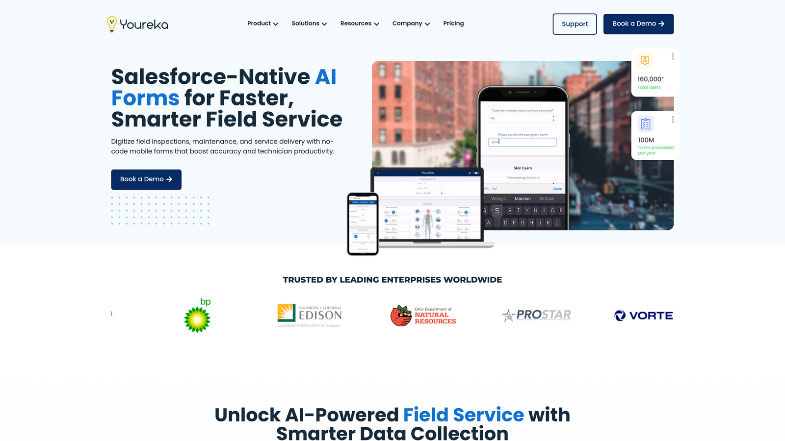 Screenshot of Distribution Engine website