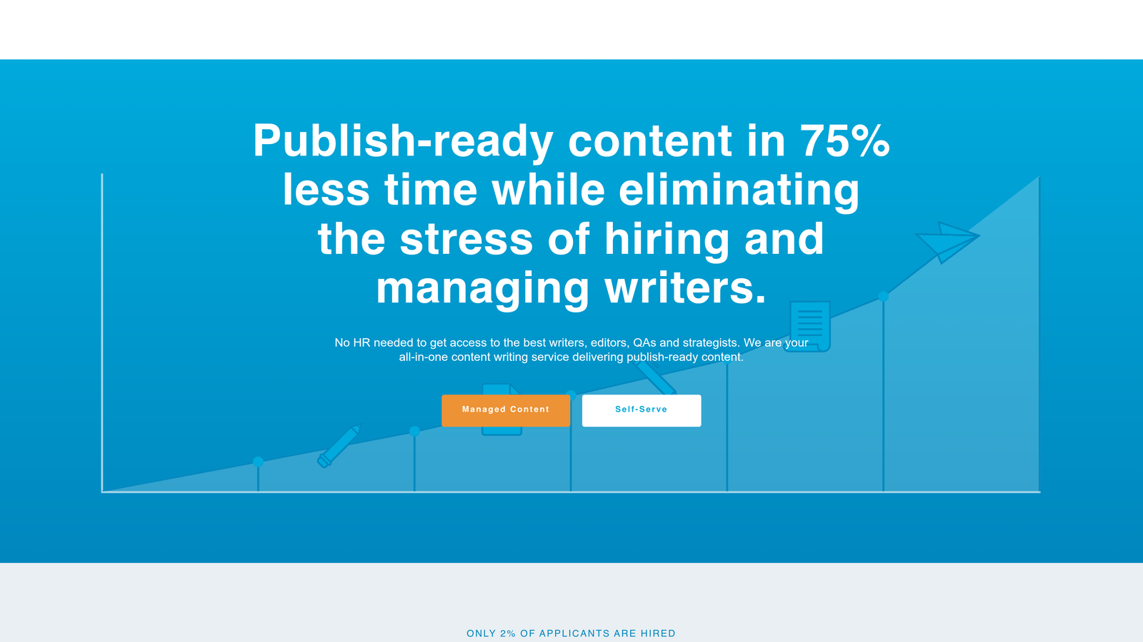 Screenshot of Express Writers website