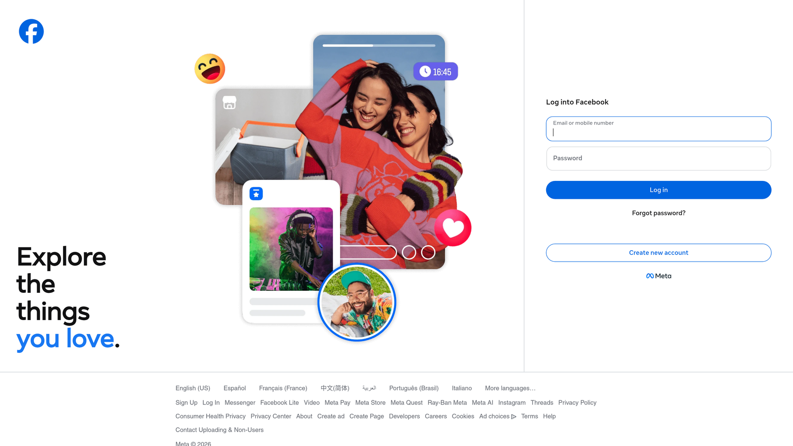 Screenshot of Facebook Ads Manager website