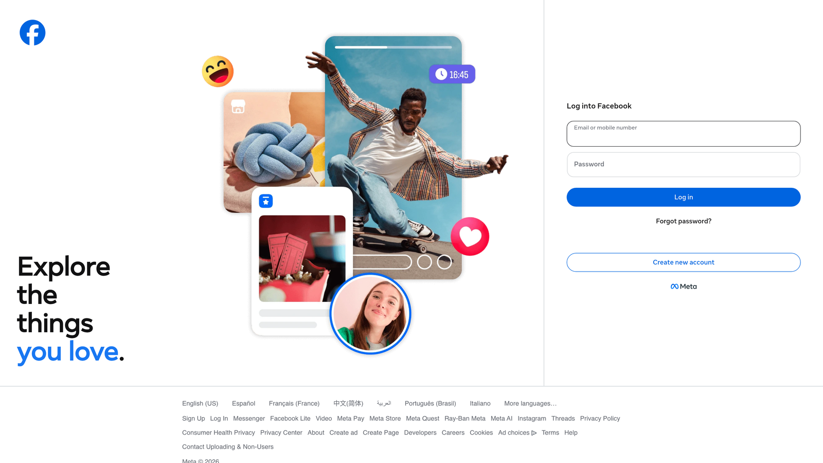 Screenshot of Facebook Ads Manager website