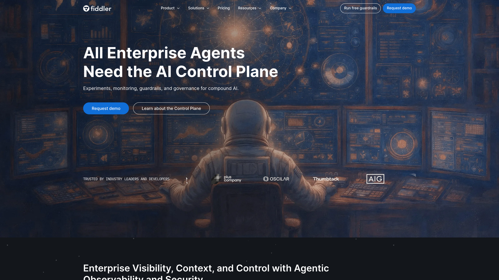 Screenshot of Fiddler AI website