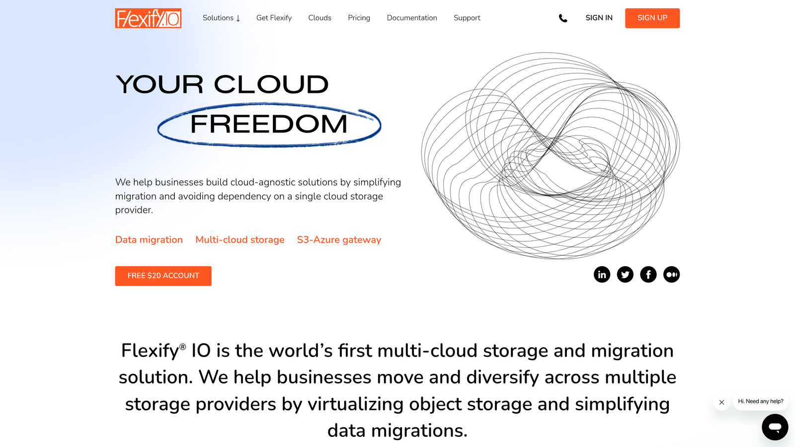 Screenshot of Flexify website