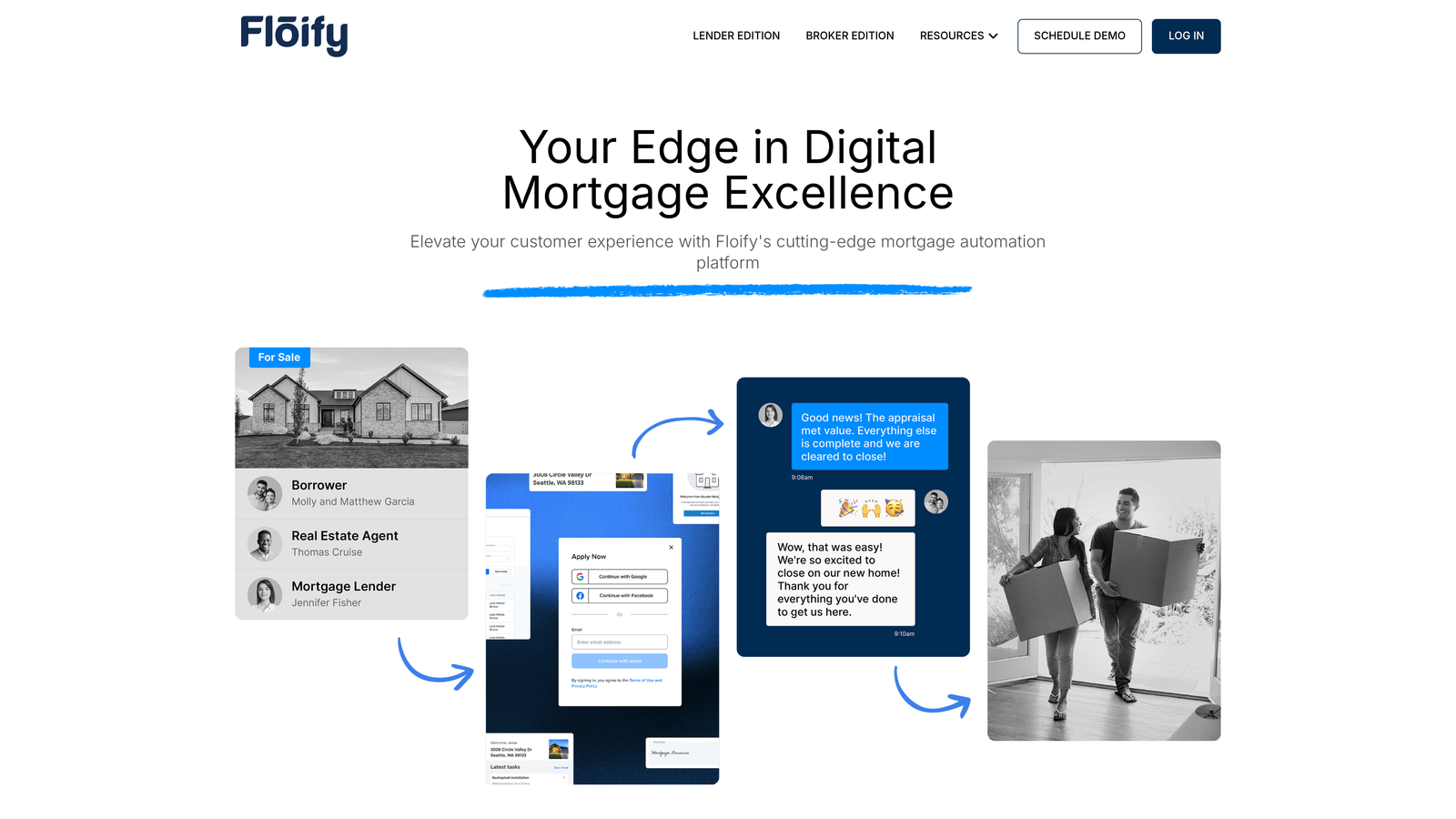 Screenshot of Floify website