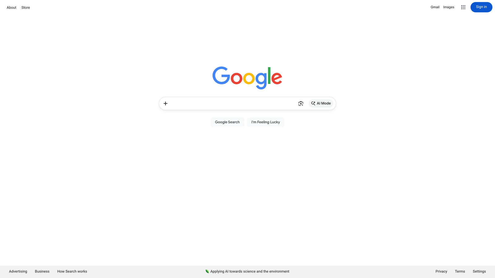 Screenshot of Google Search Console website homepage