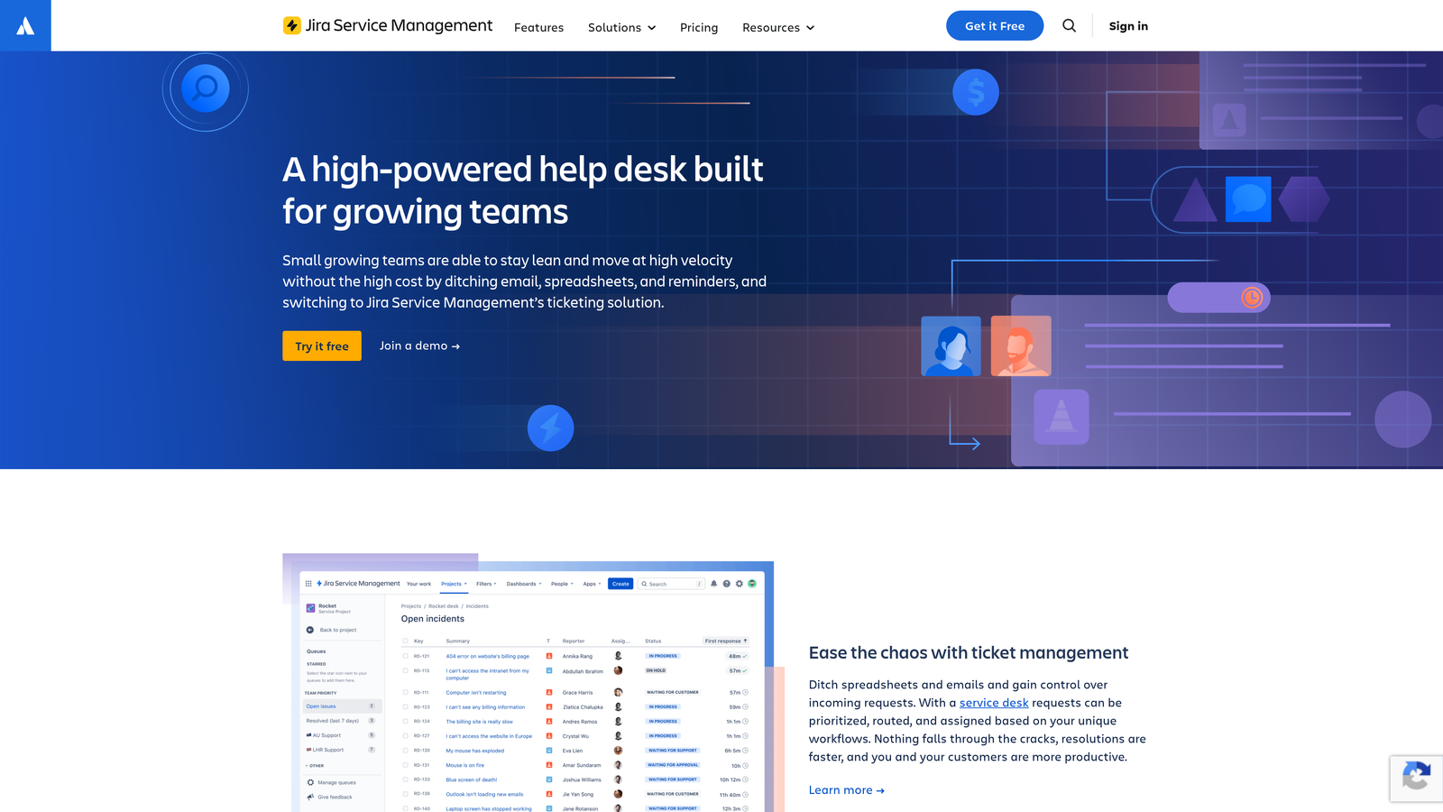 Screenshot of Halp by Atlassian website