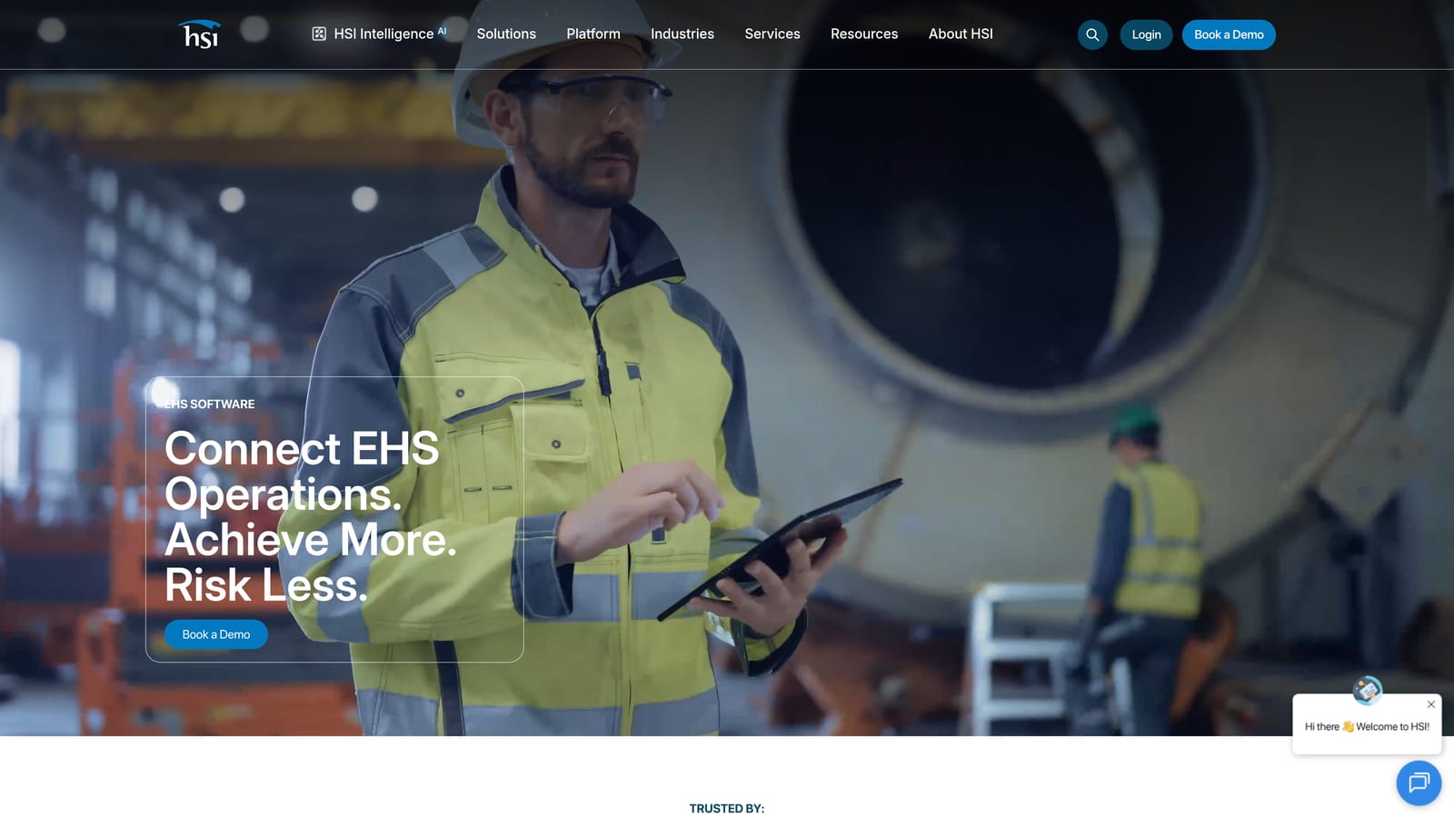 Screenshot of Health & Safety Institute (HSI) website