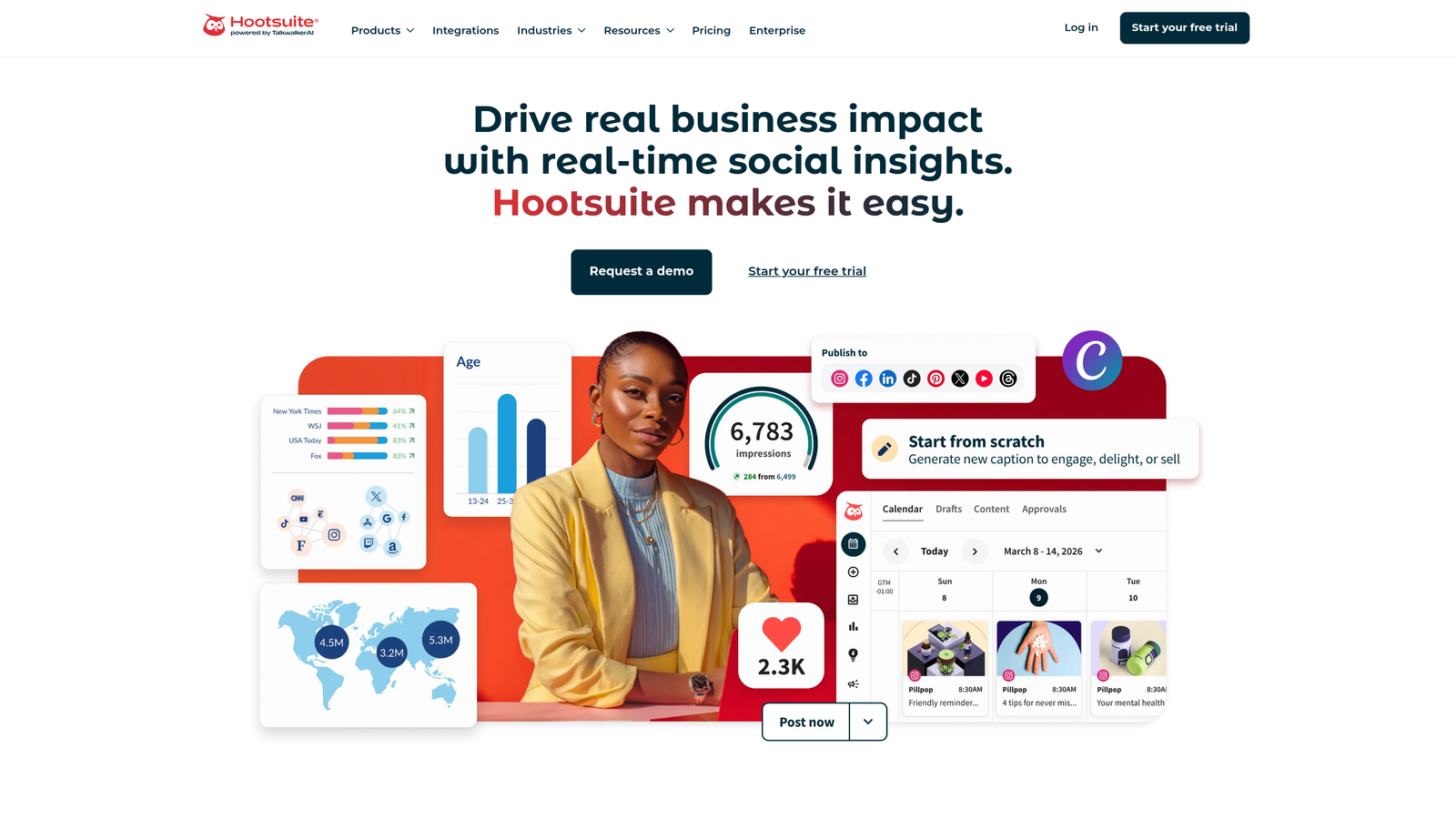 Screenshot of Hootsuite Ads website