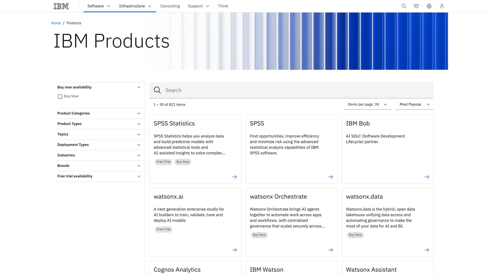 Screenshot of IBM watsonx Orchestrate website