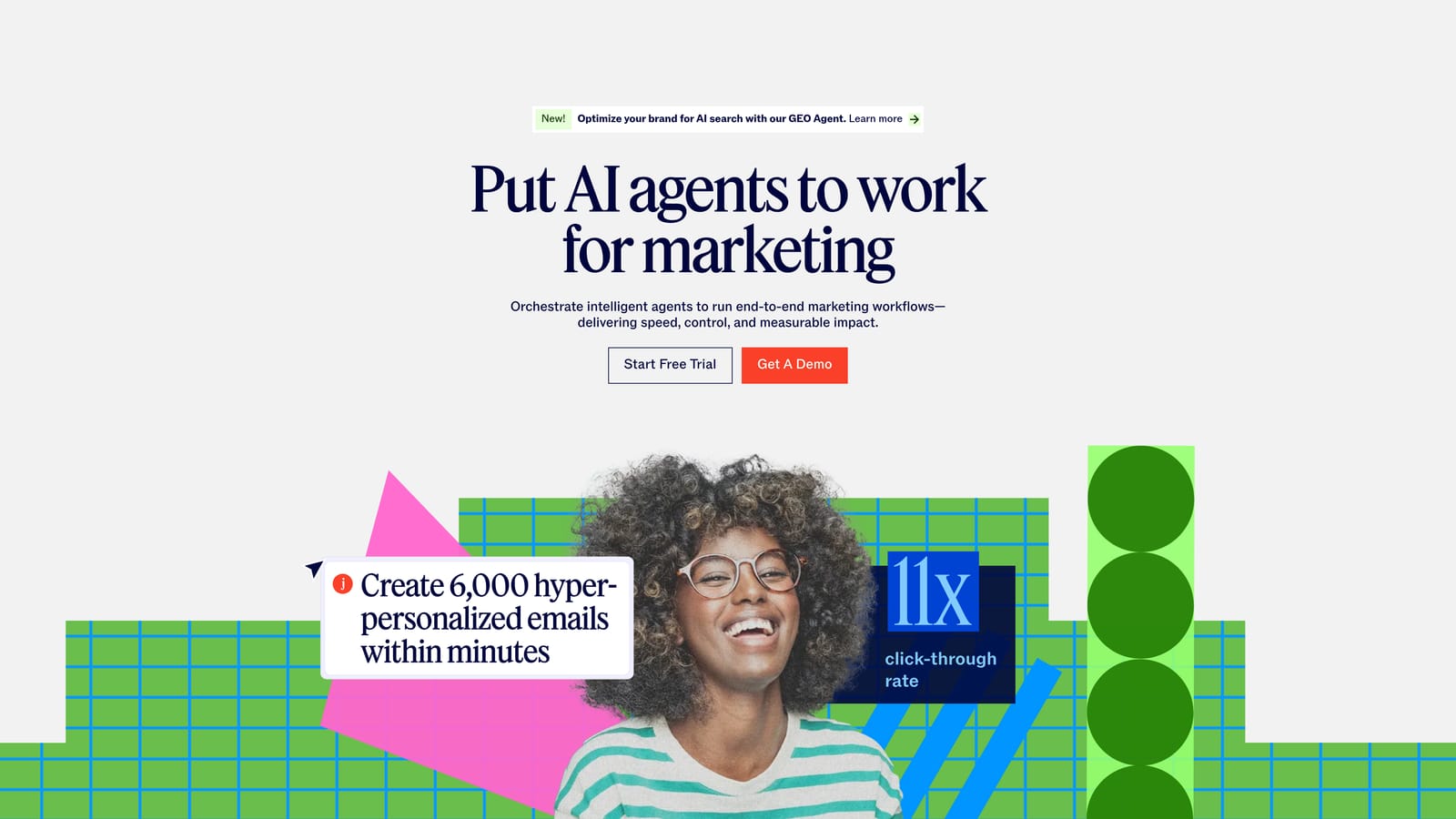 Screenshot of Jasper AI website