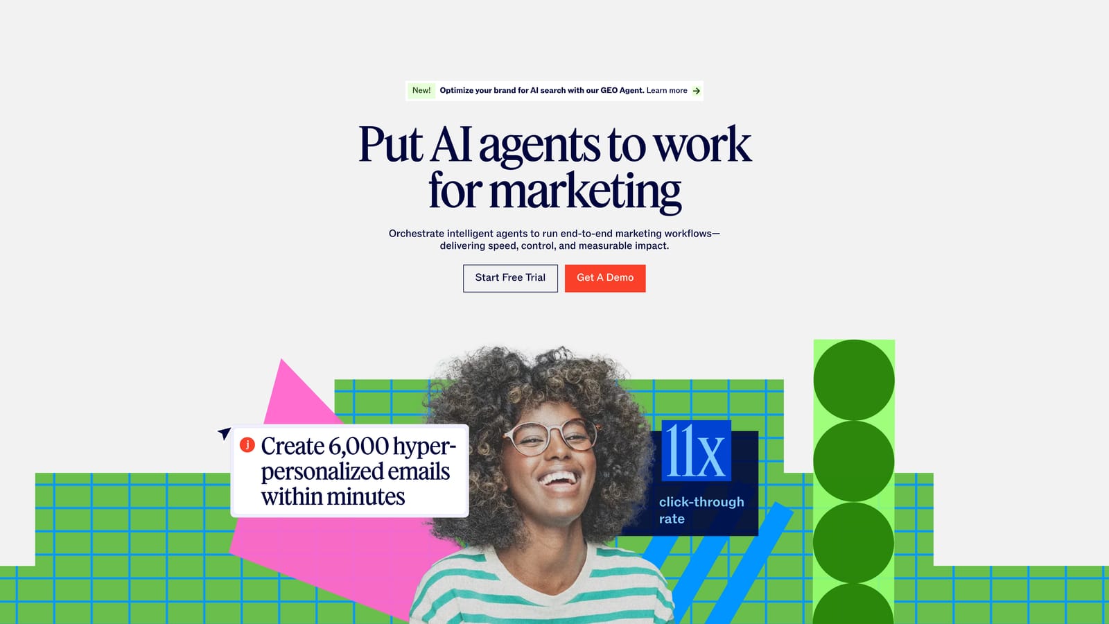 Screenshot of Jasper AI website