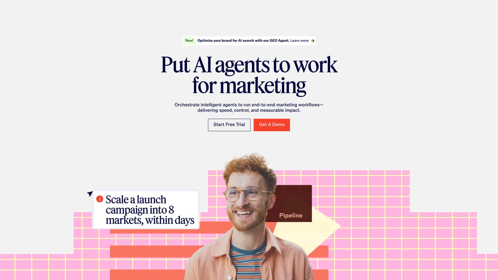 Screenshot of Jasper AI website