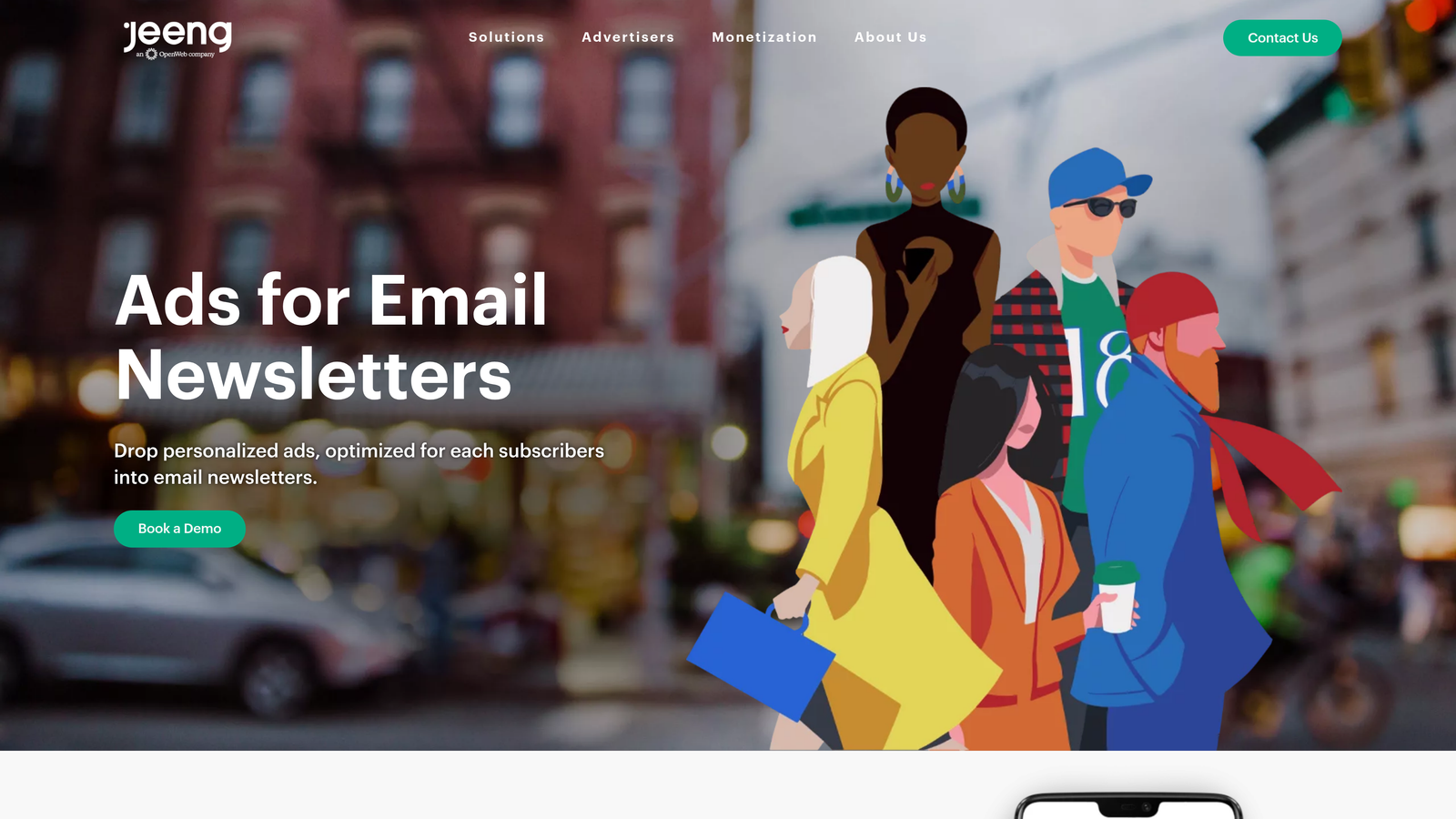 Screenshot of JEENG website