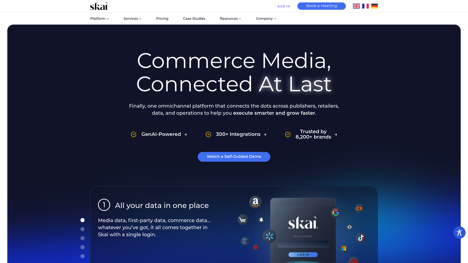 Screenshot of Kenshoo website homepage