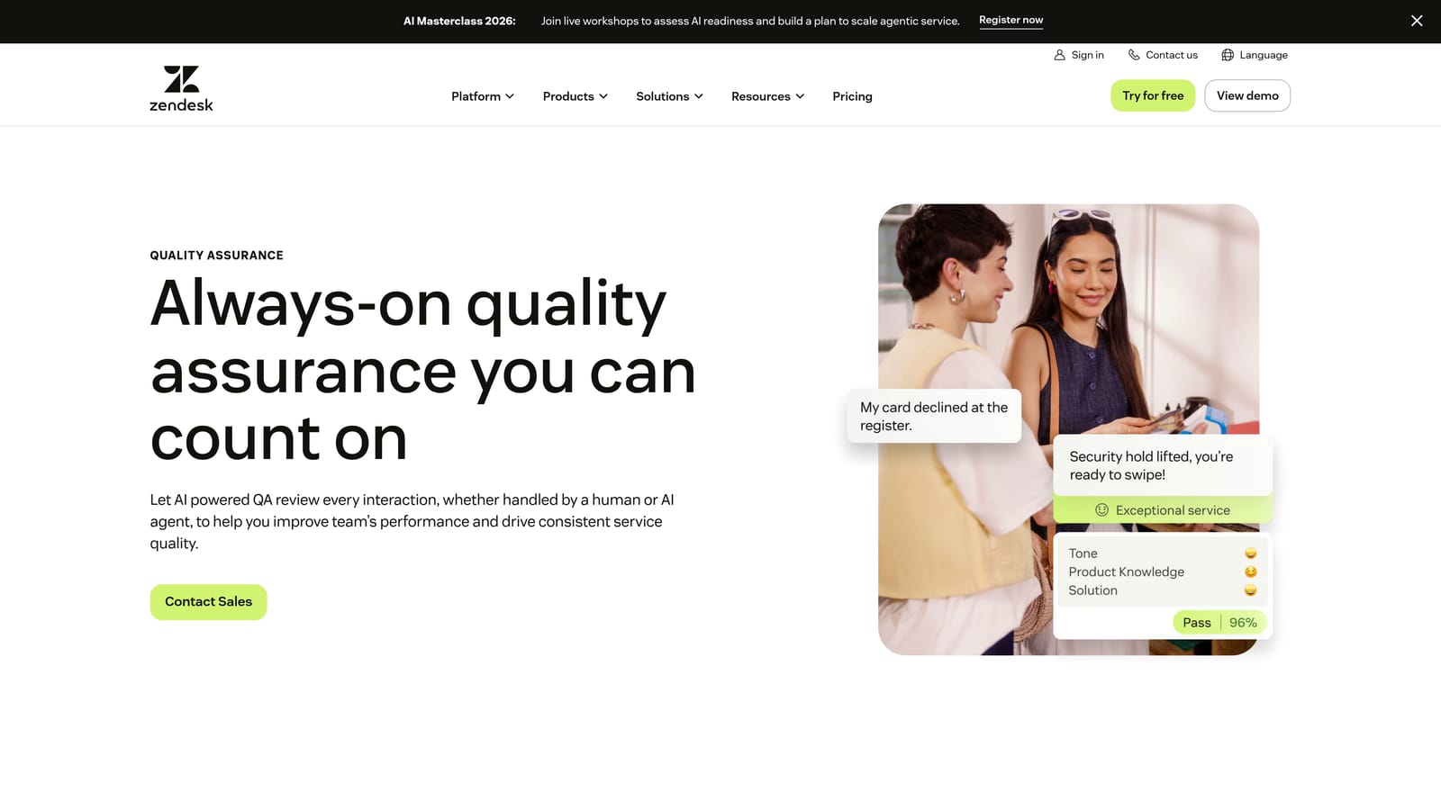 Screenshot of Klaus website