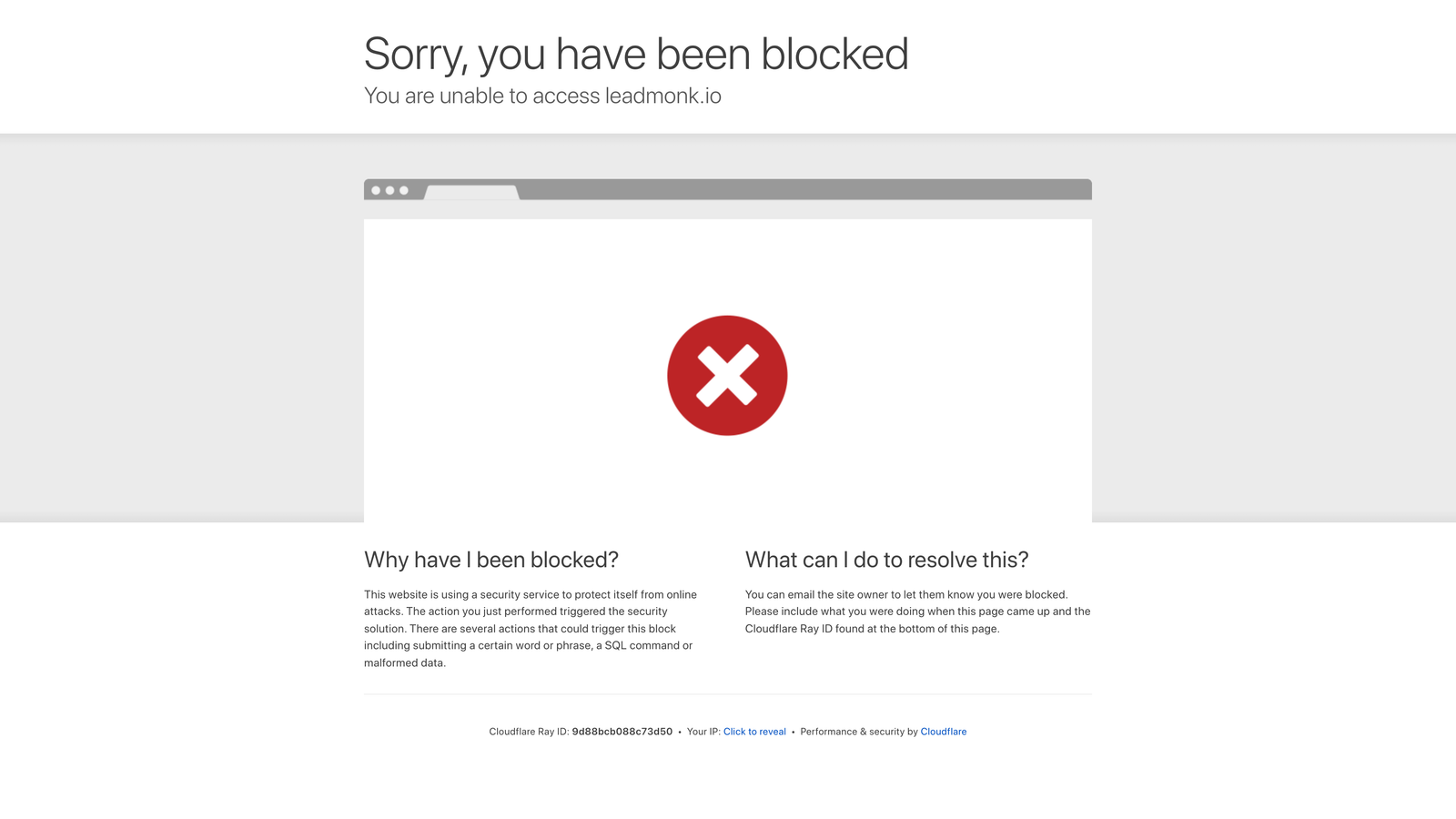 Screenshot of Leadmonk website