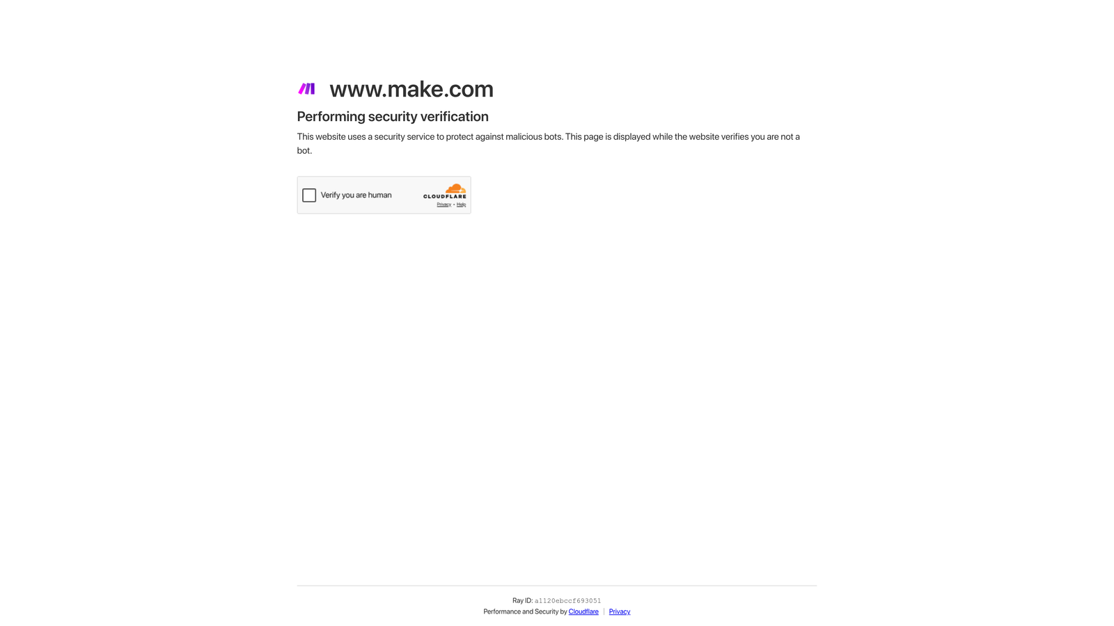 Screenshot of Make website