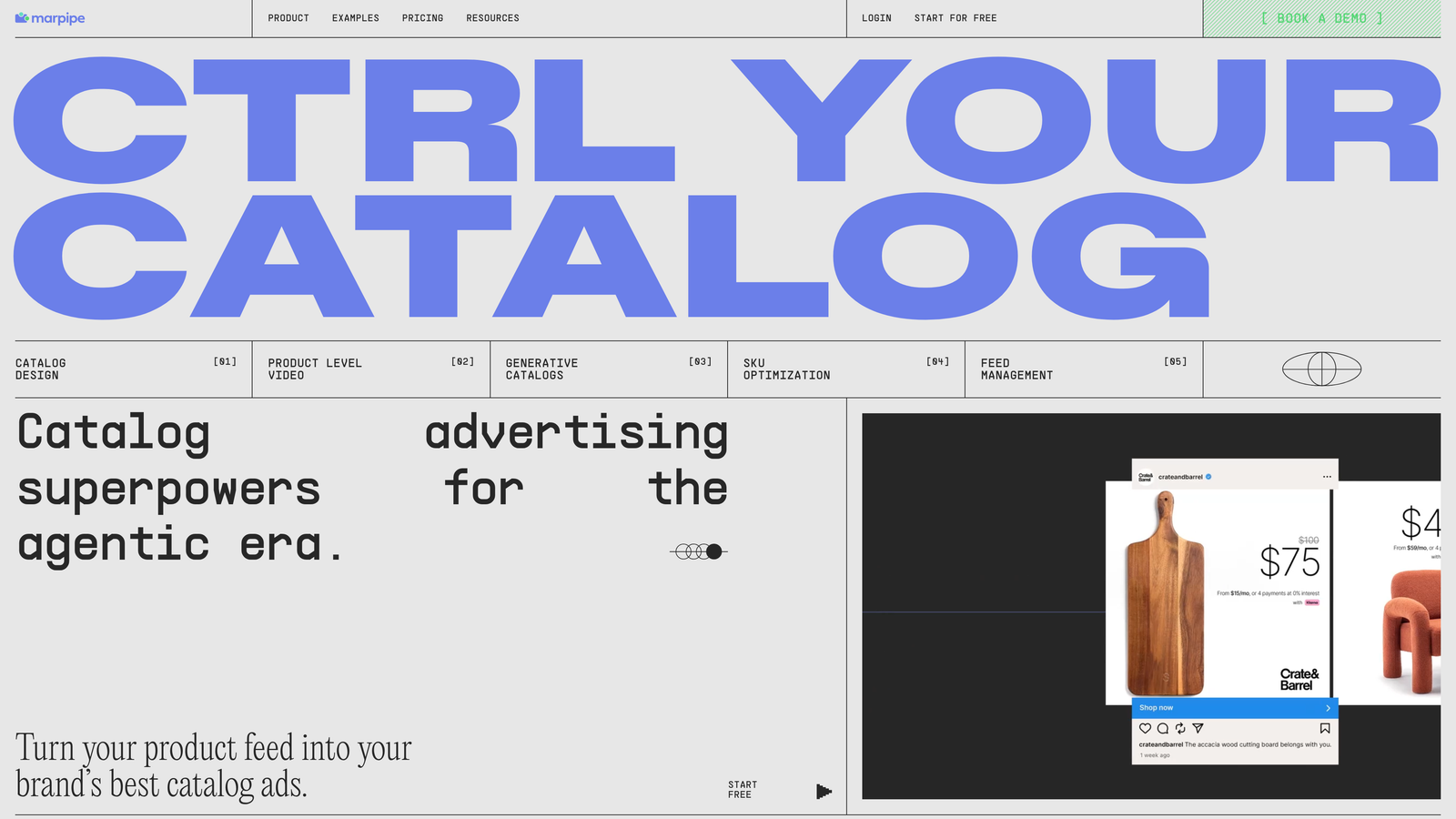 Screenshot of Marpipe website