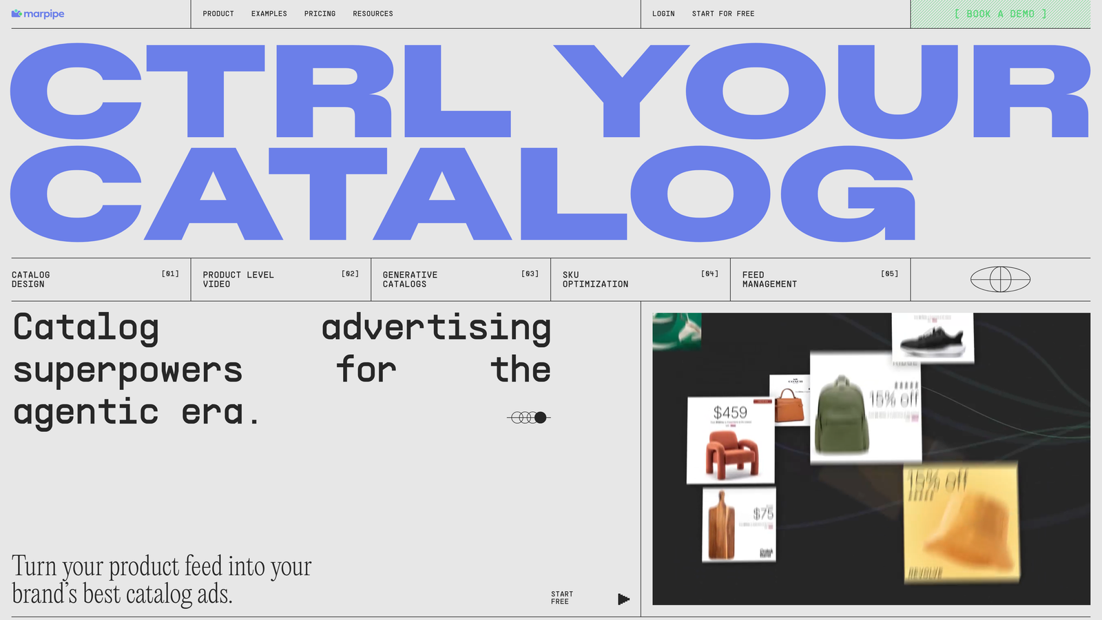 Screenshot of Marpipe website