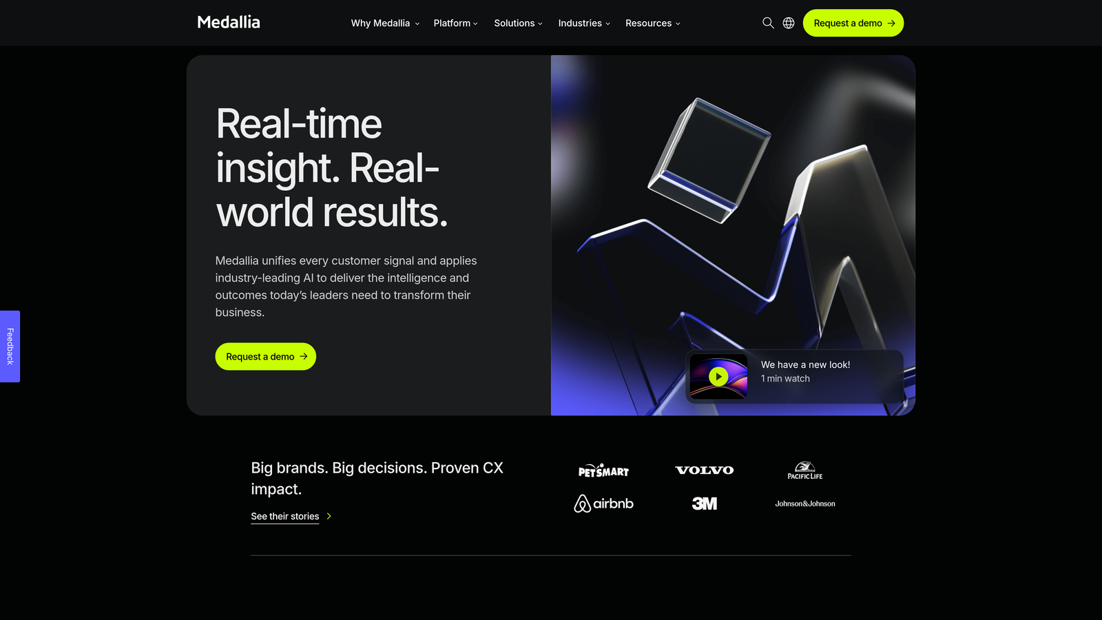 Screenshot of Medallia Agent Connect website