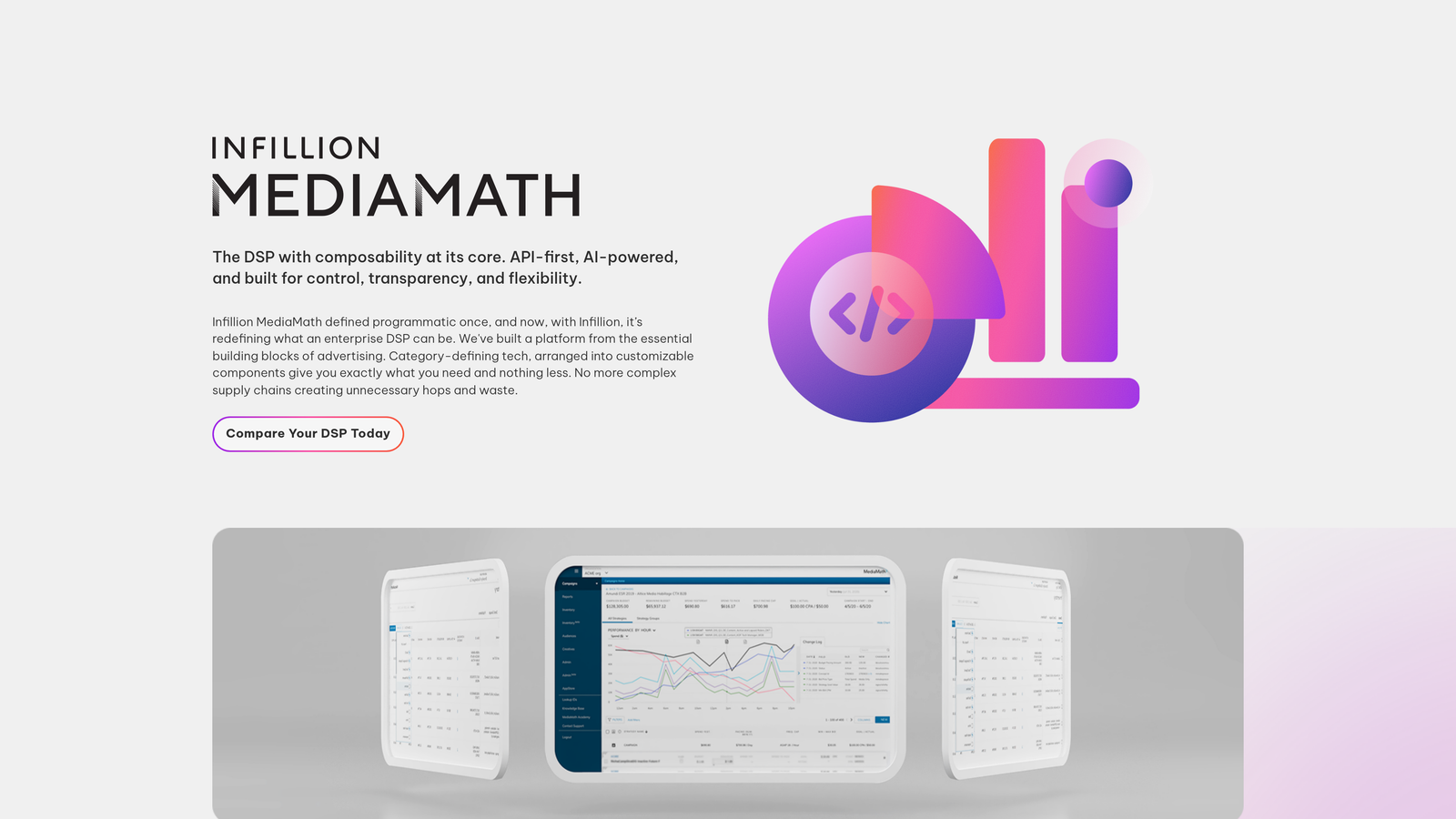 Screenshot of MediaMath website