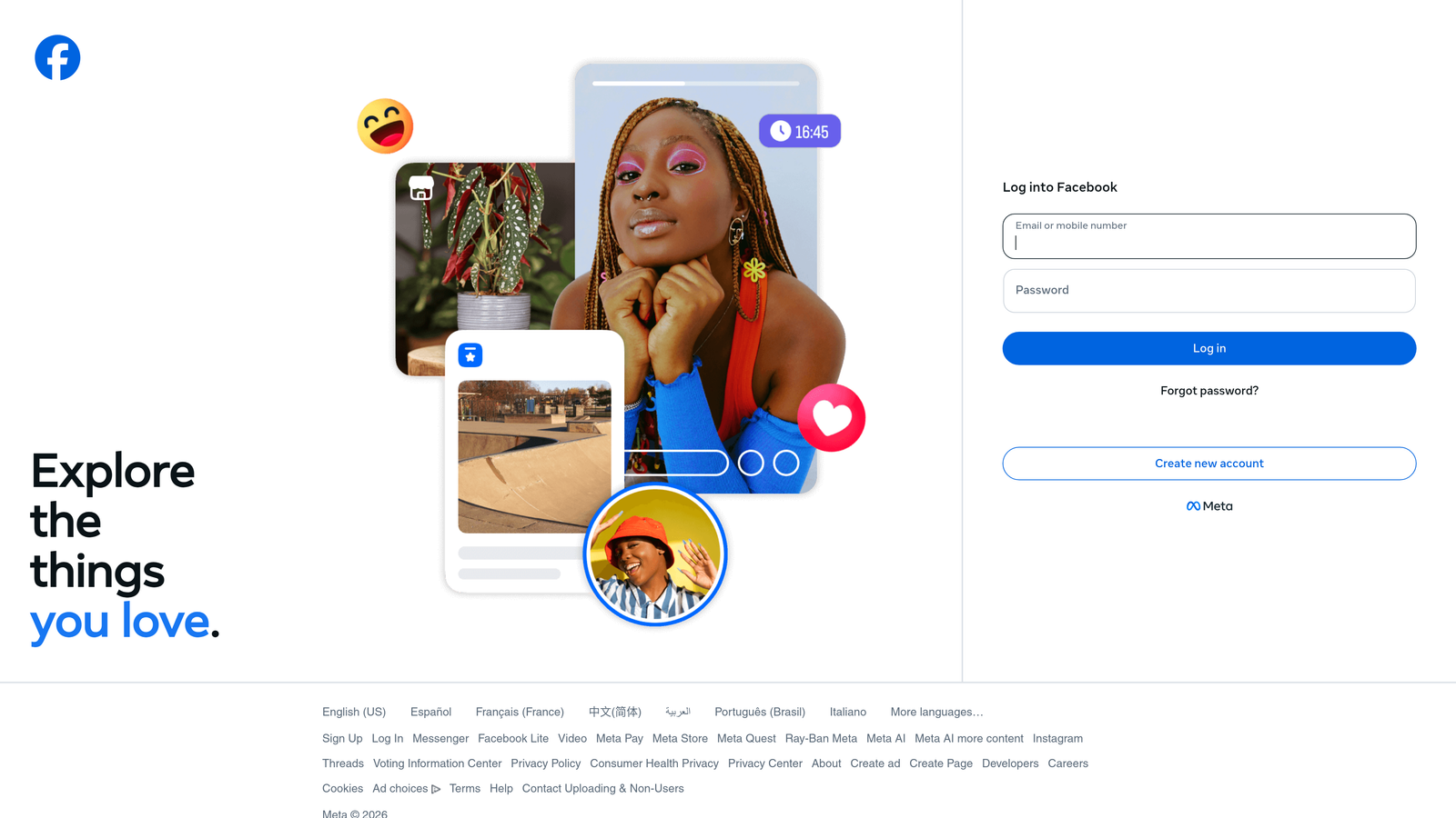 Screenshot of Meta Ads Manager website