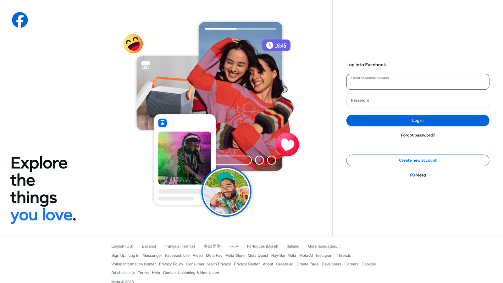 Screenshot of Meta Ads Manager website
