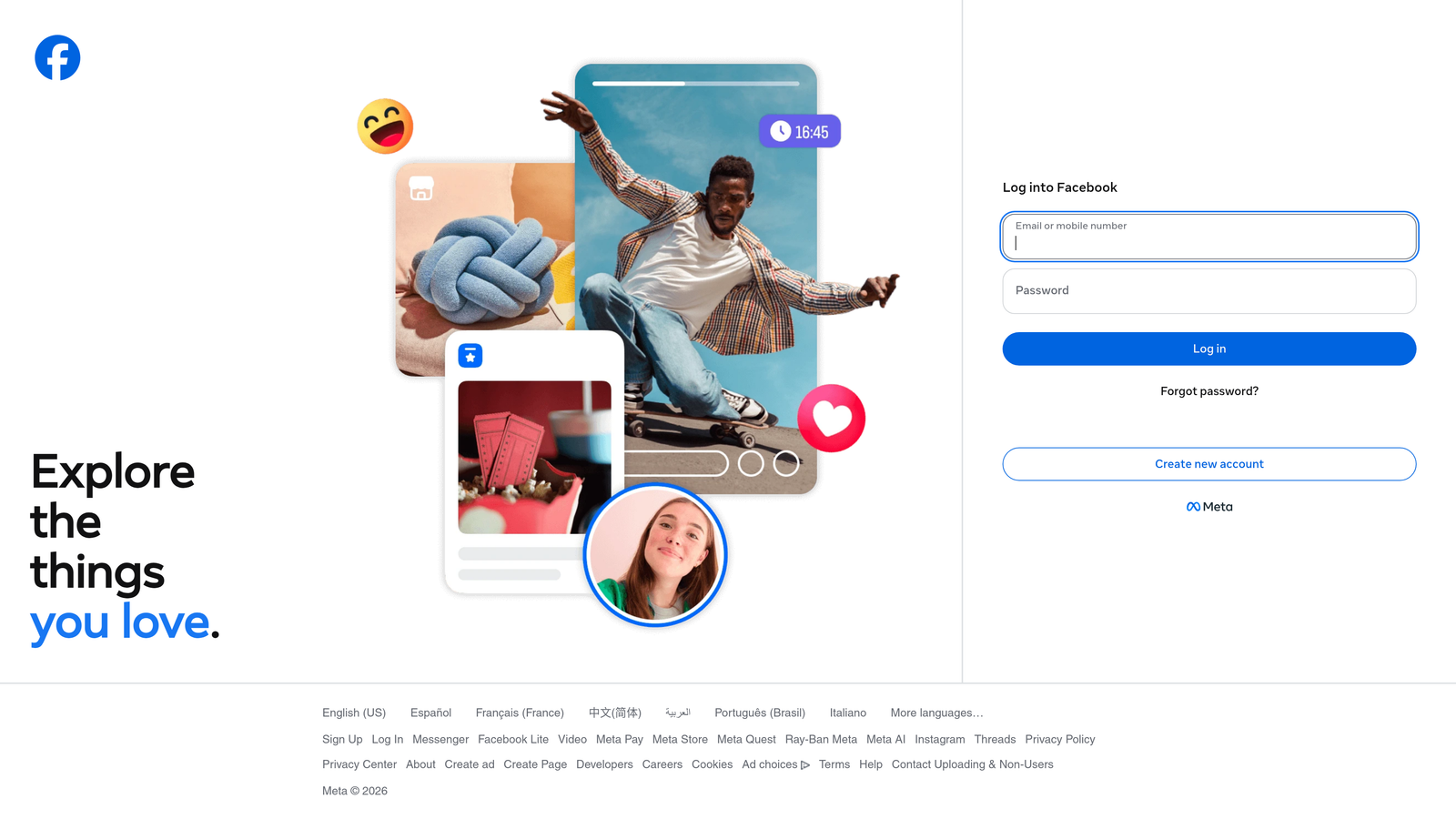 Screenshot of Meta Ads Manager website