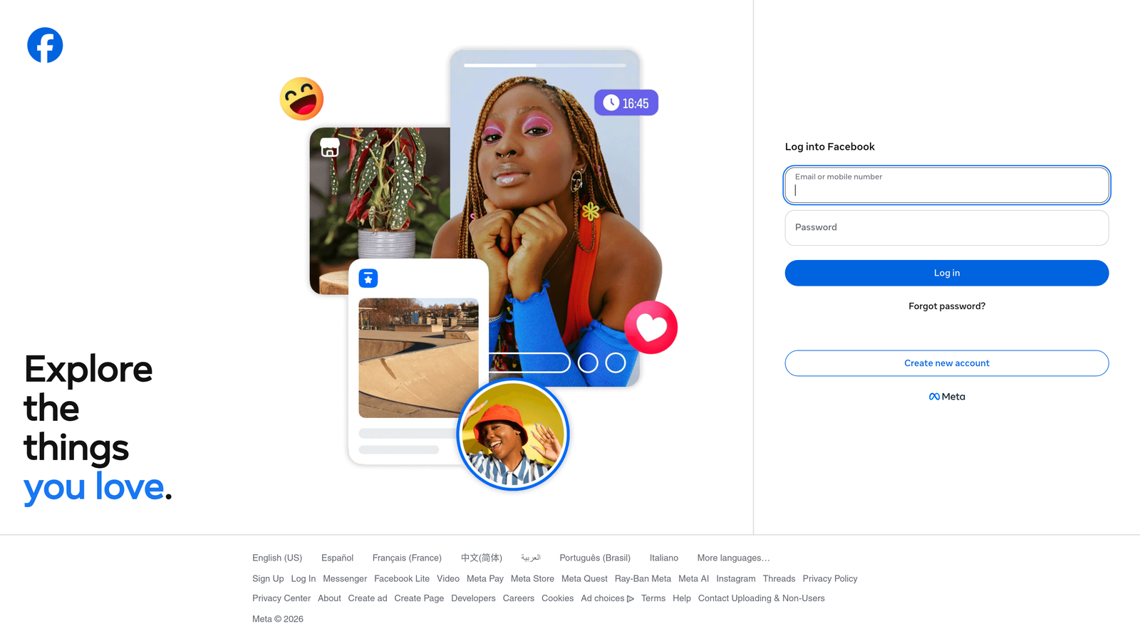 Screenshot of Meta Ads Manager website