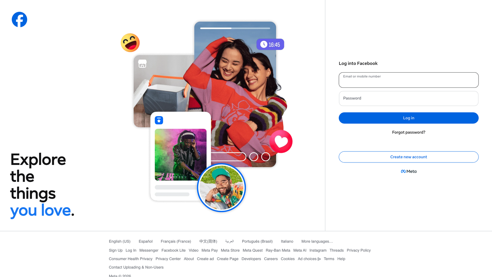 Screenshot of Meta Ads Manager website