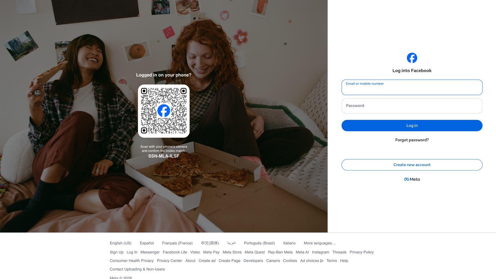 Screenshot of Meta Ads Manager website