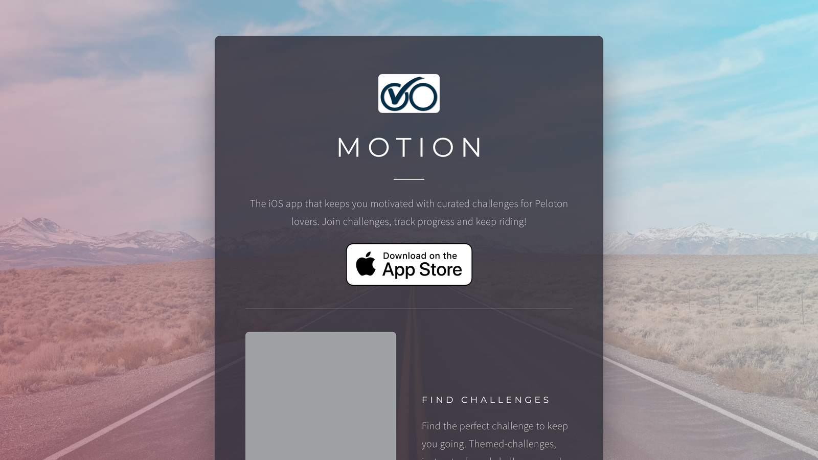Screenshot of Motionapp website