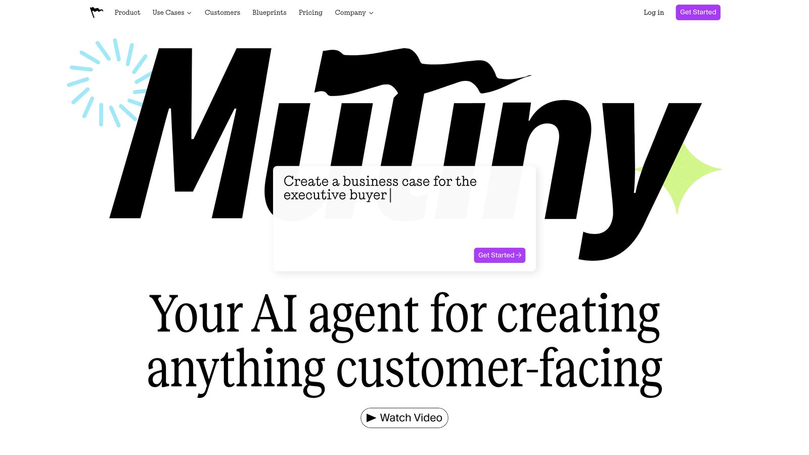 Screenshot of Mutiny website