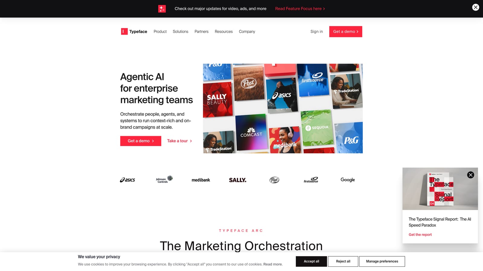 Screenshot of Narrato website
