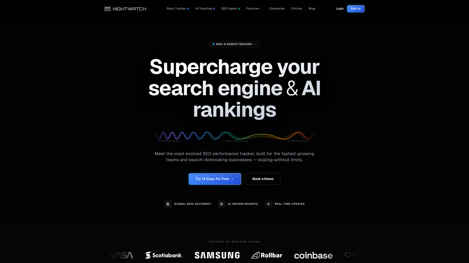 Screenshot of Nightwatch website