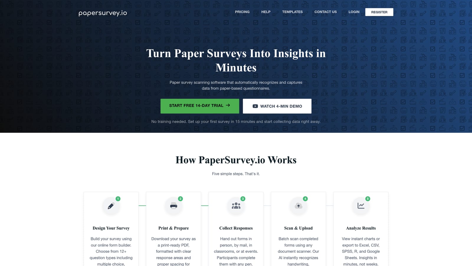 Screenshot of Paperform website