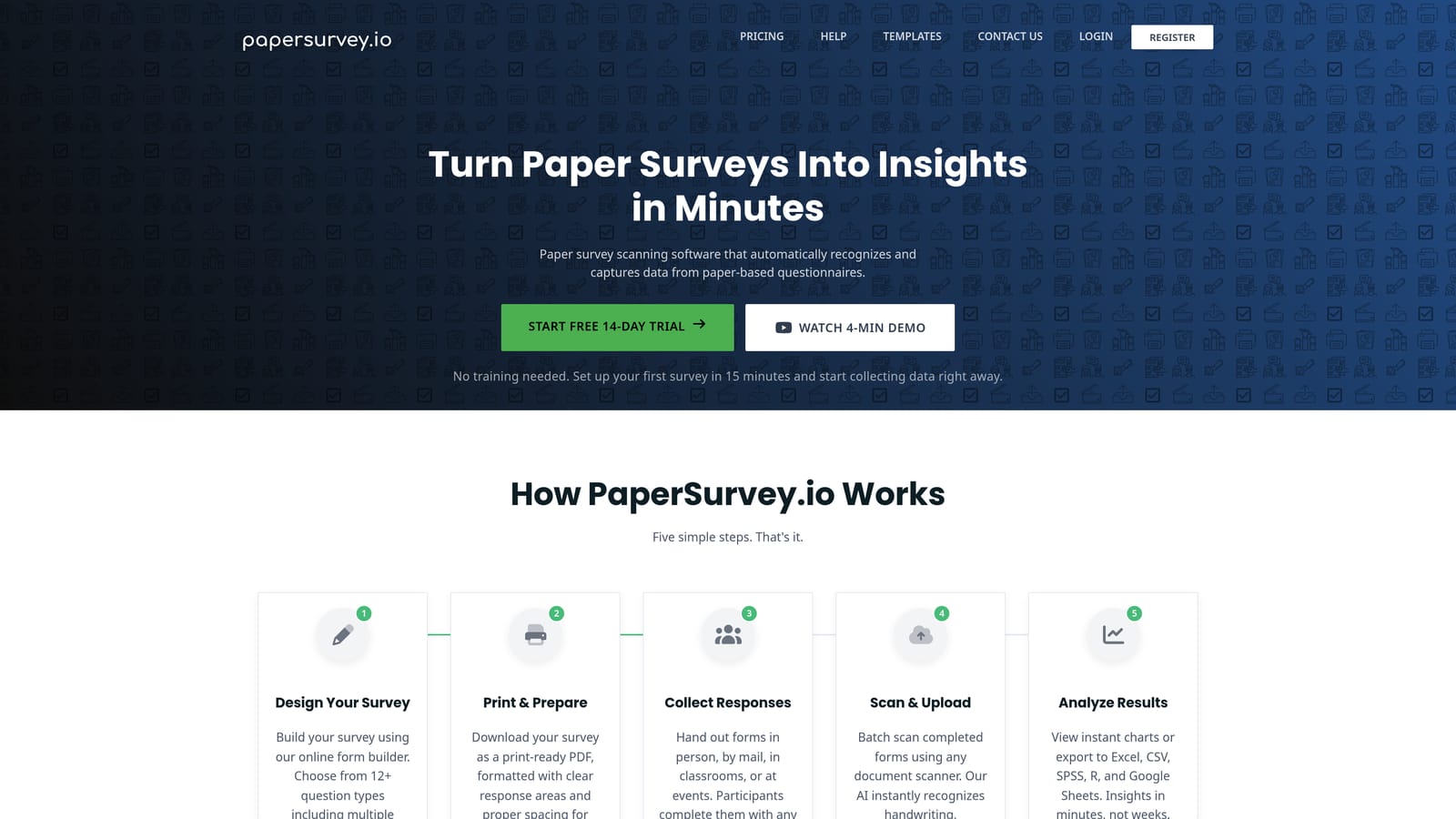 Screenshot of Paperform website