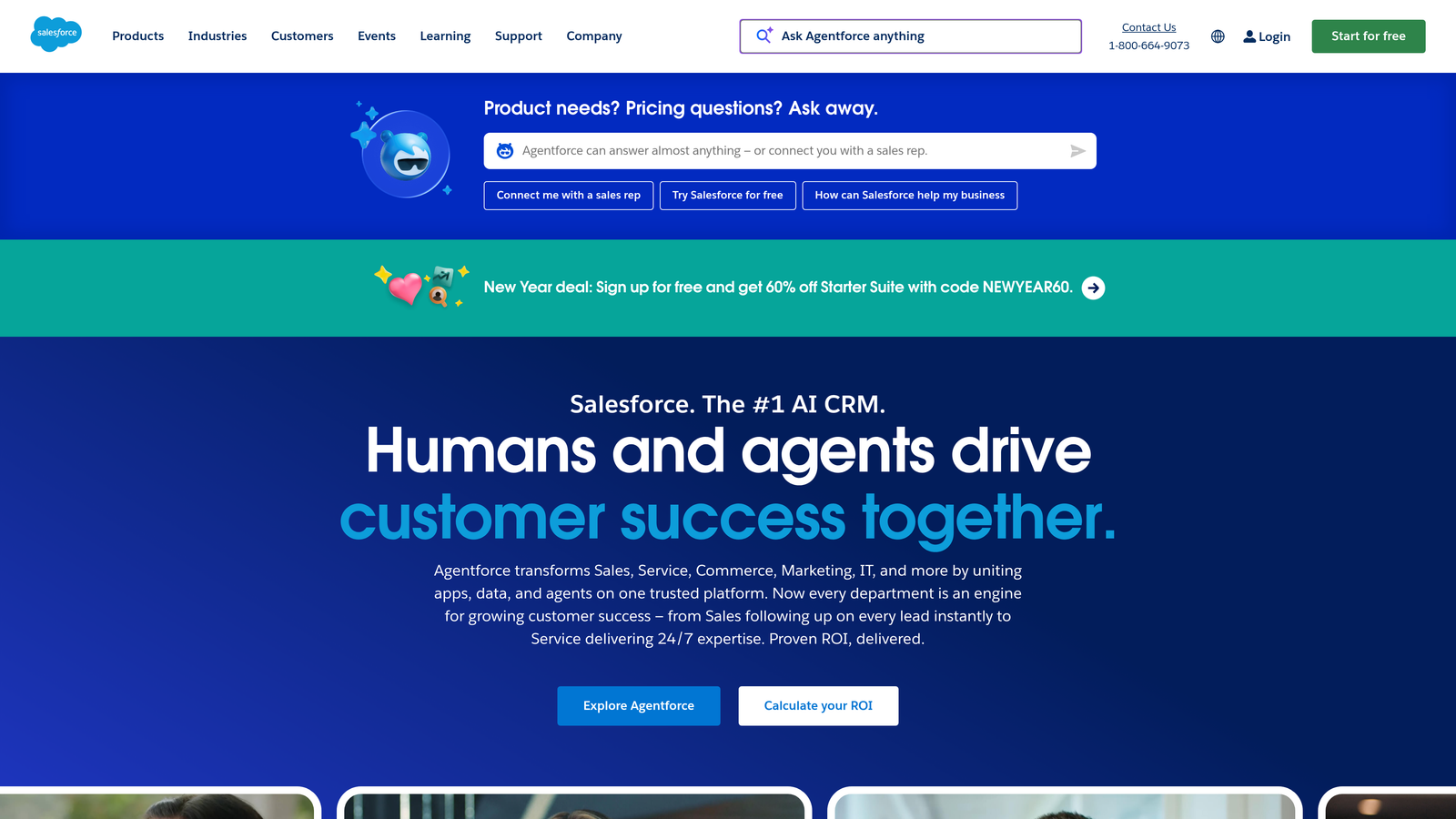 Screenshot of Pardot website homepage