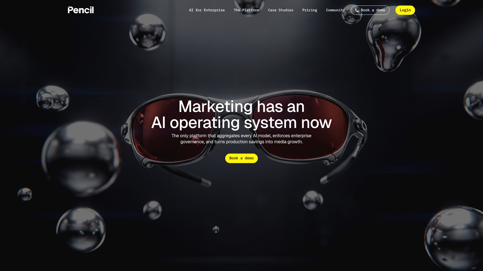 Screenshot of Pencil website