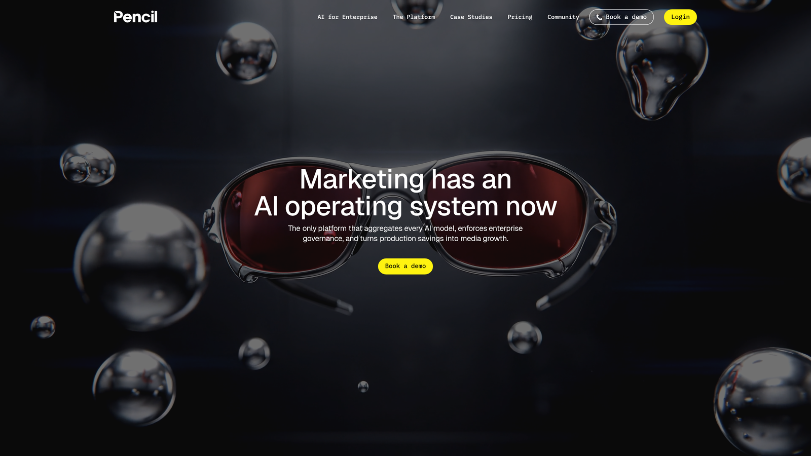 Screenshot of Pencil website