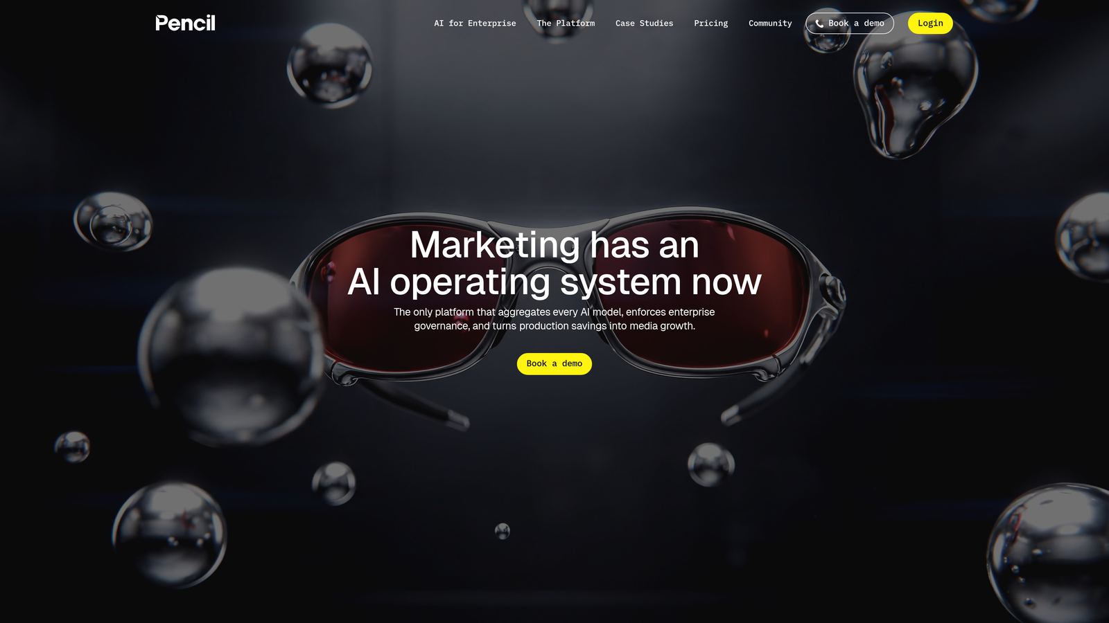 Screenshot of Pencil website