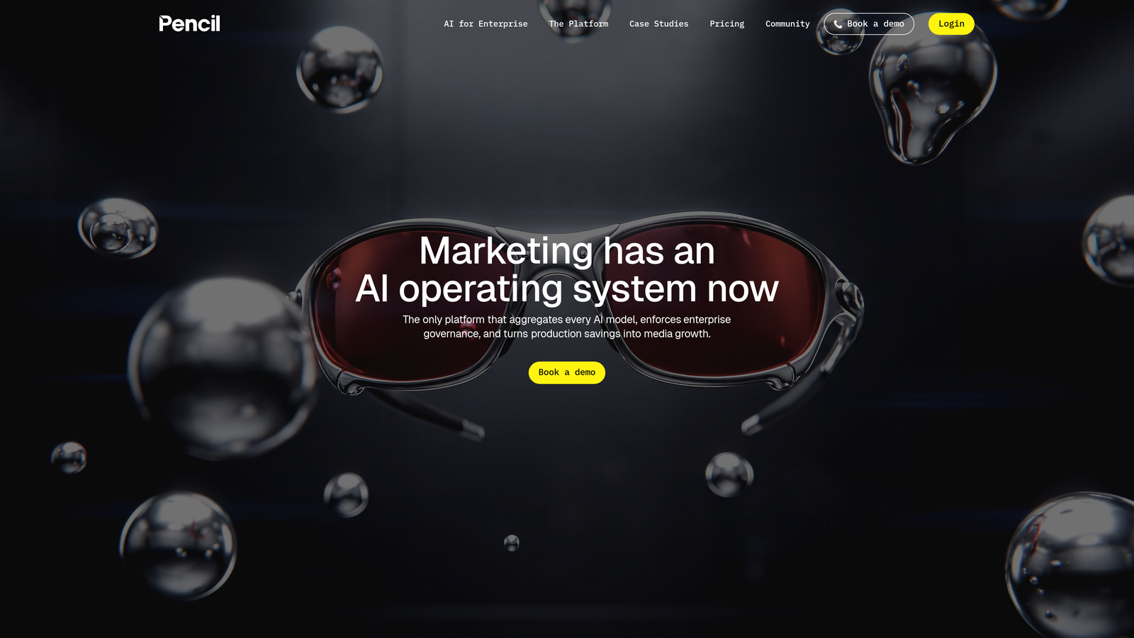 Screenshot of Pencil website