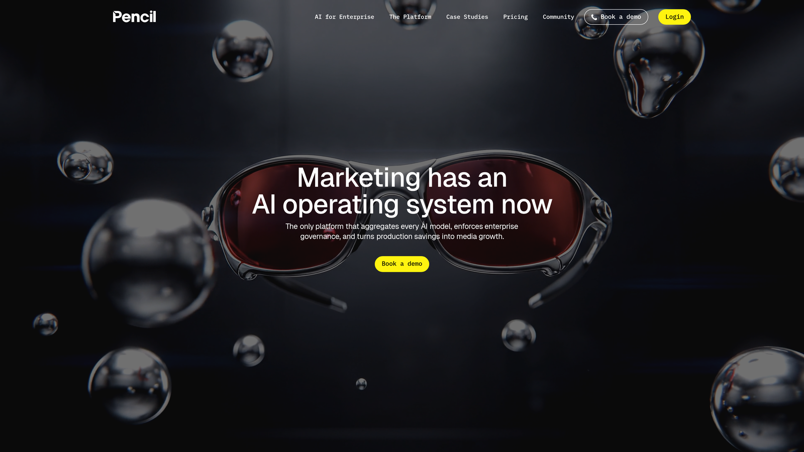 Screenshot of Pencil website