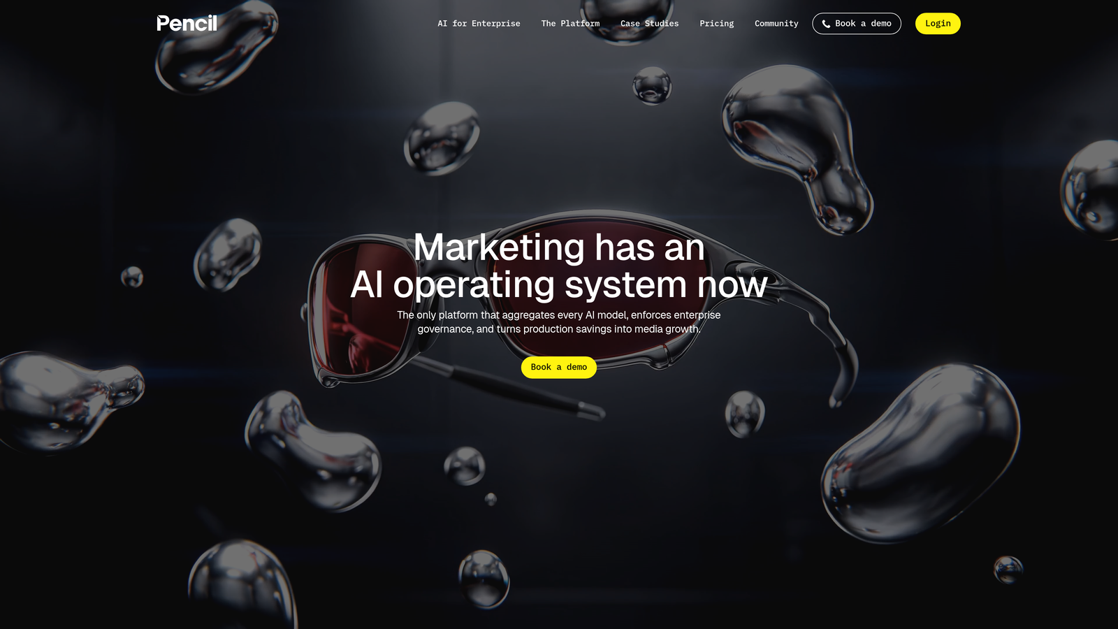 Screenshot of Pencil website