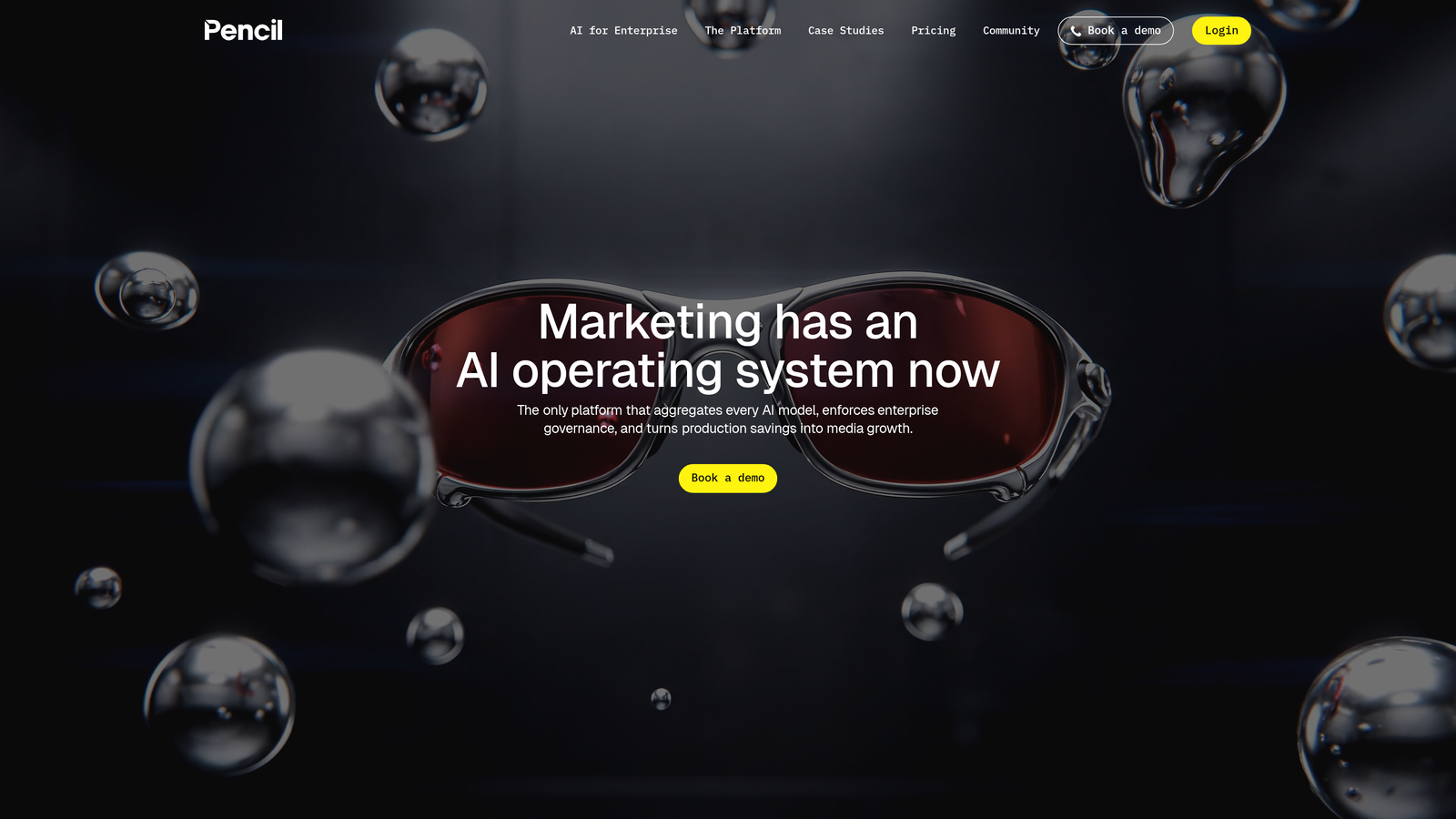 Screenshot of Pencil website