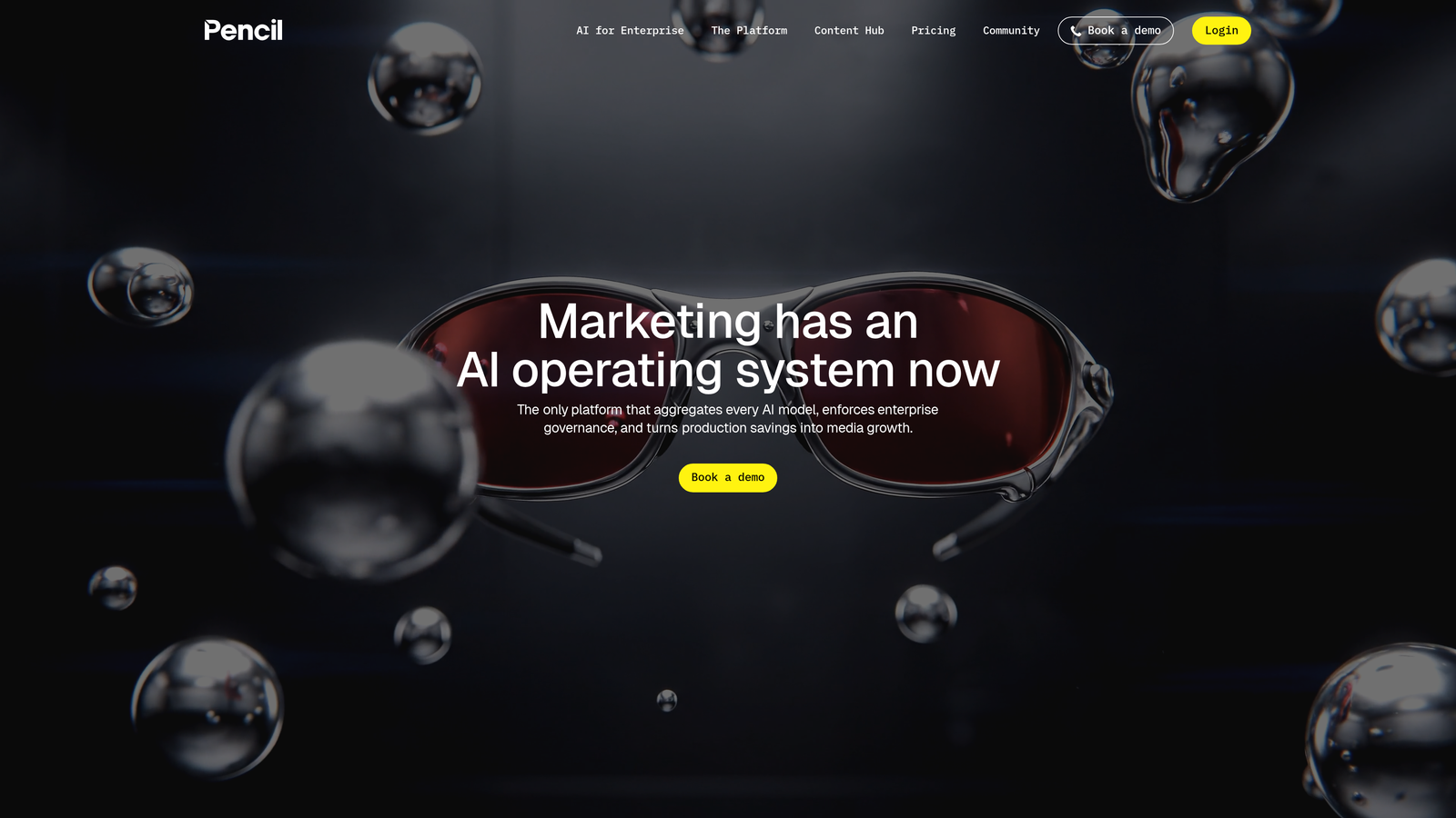 Screenshot of Pencil website